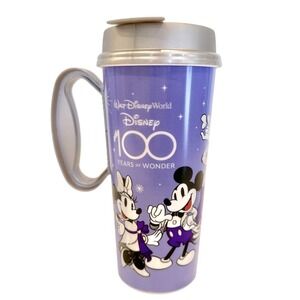 Walt Disney World 100 Years Of Wonder Resort Refillable Plastic‎ Tumbler Mug Cup